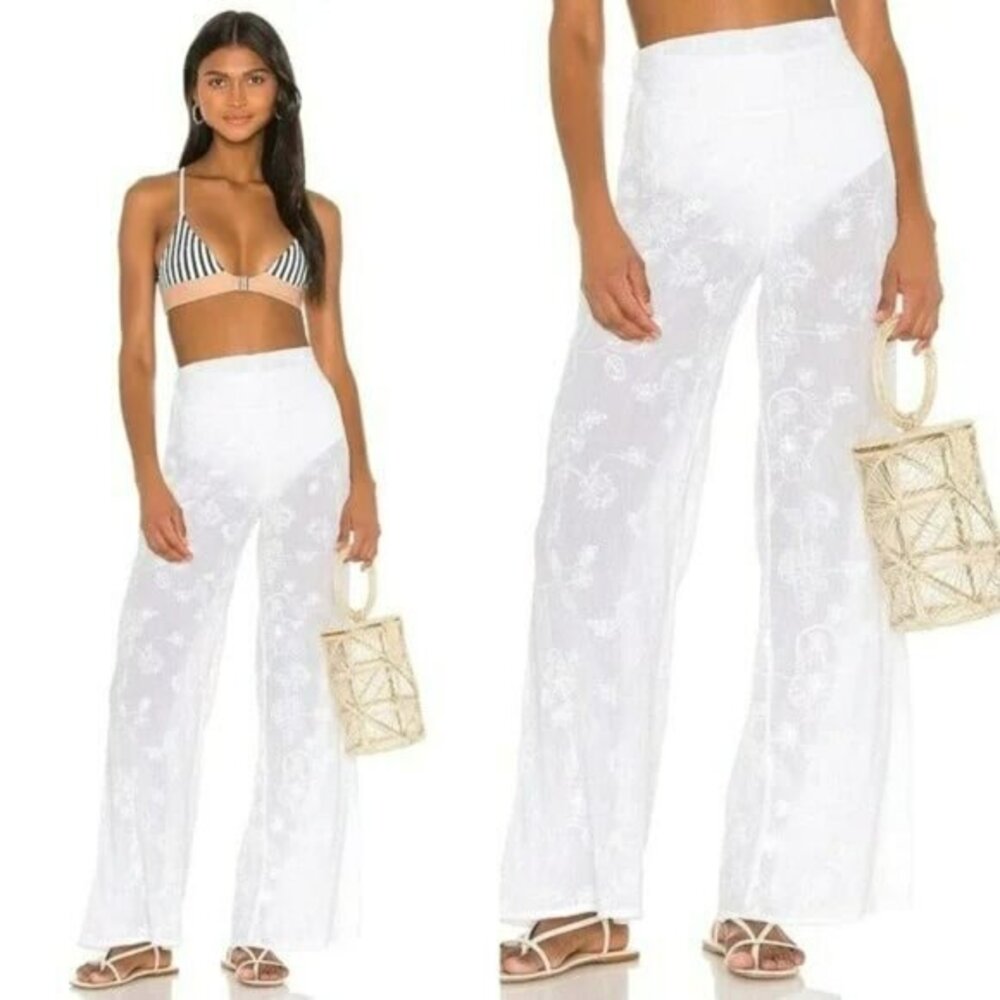 House of Harlow 1960 xRevolve Rachelle Embroidered Pant - White